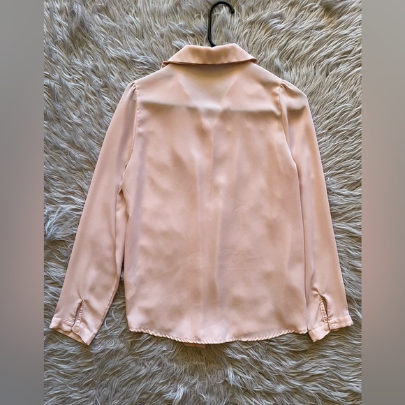 Flimsy blouse, light peach, size S - Picture 2 of 3